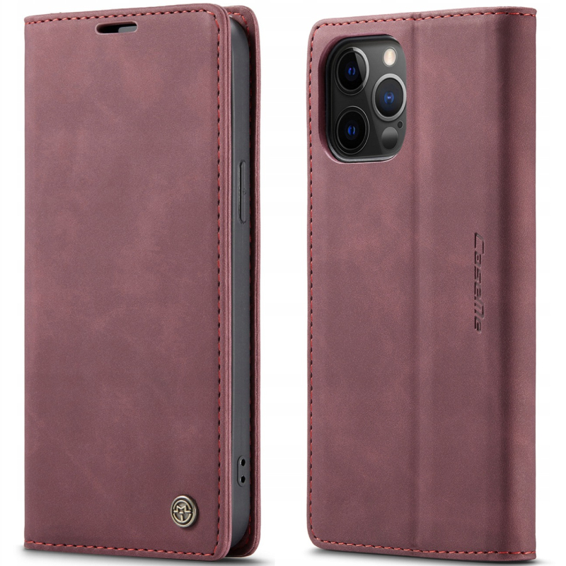 

Caseme | Skórzane etui portfel do iPhone 12/12 Pro