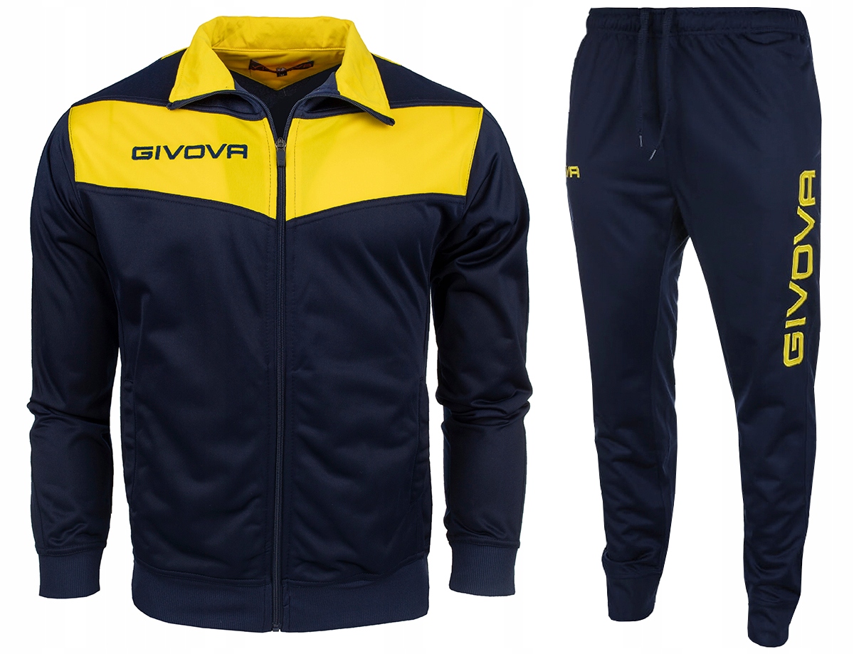 Givova komplet dres zestaw sportowy treningowy bluza spodnie roz. L
