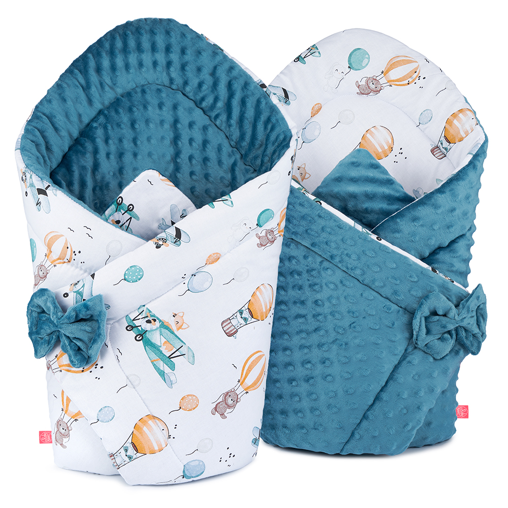 

Babyboom Becik Rożek Minky Dwustronny Duży Otulacz
