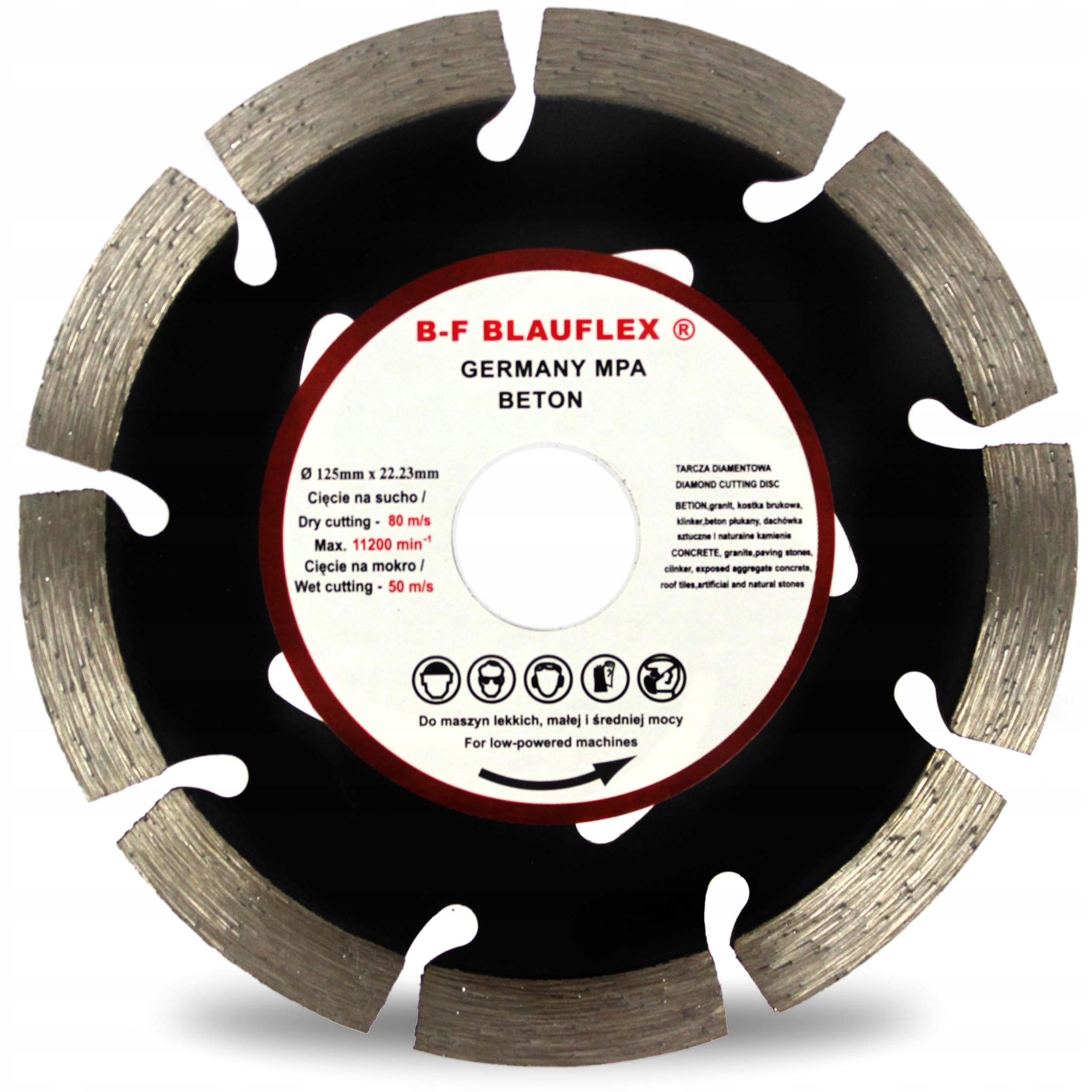 

Tarcza Diamentowa Blauflex 125 x 22,2 sucho/mokro