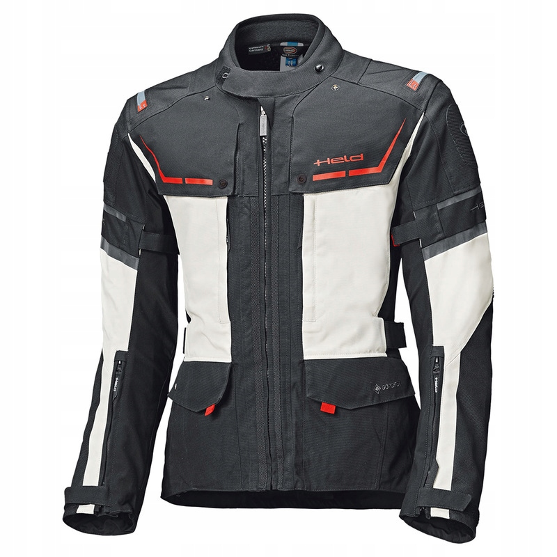 Textilná Motocyklová Bunda Held Karakum [gore-tex] Grey Black M
