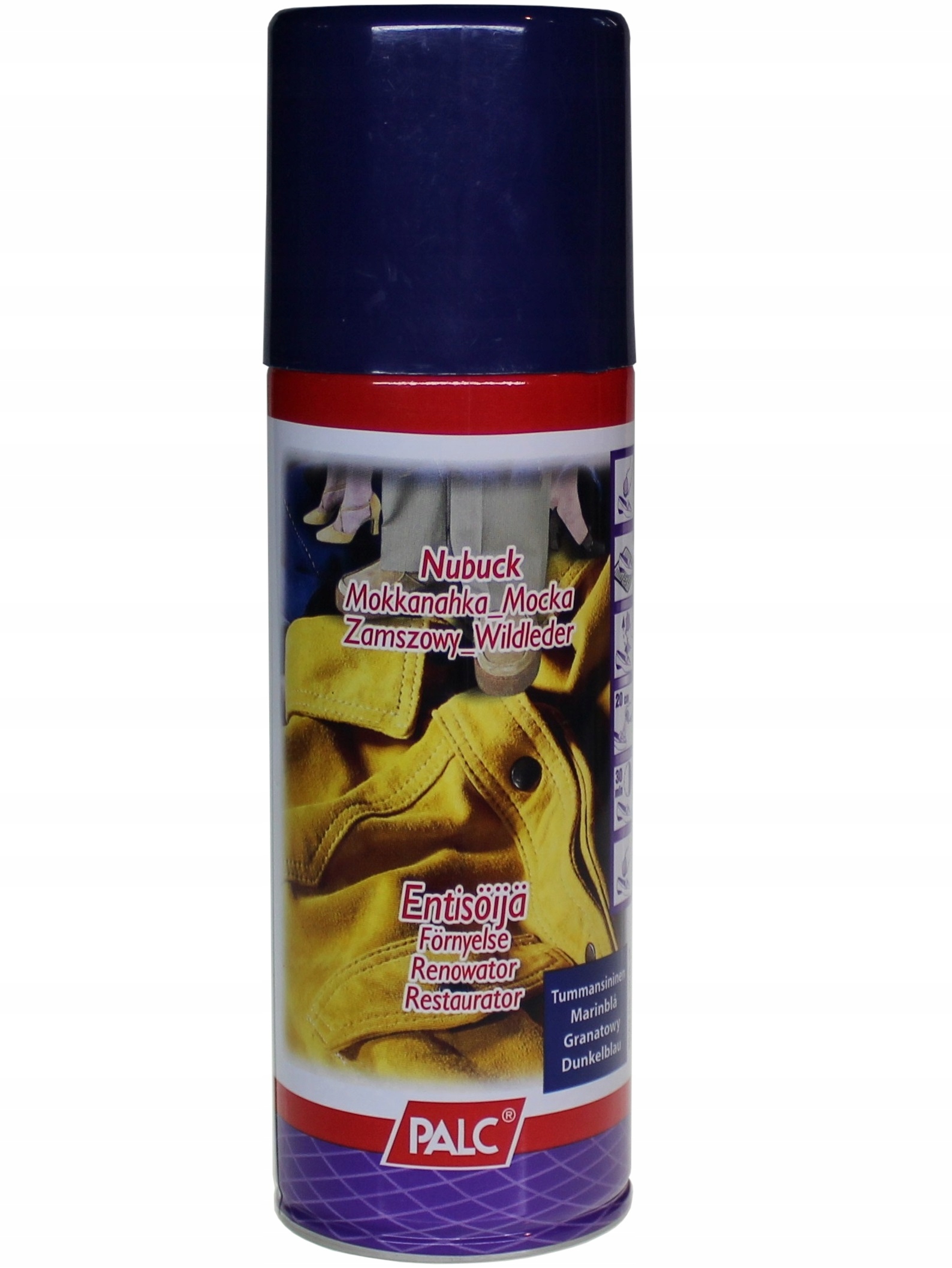 FARBA DO ZAMSZU NUBUKU PALC RENOWATOR GRANAT 200ml Marka inna