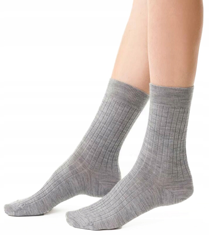 

Bezuciskowe steven Merino Wool 130 szare 38-40