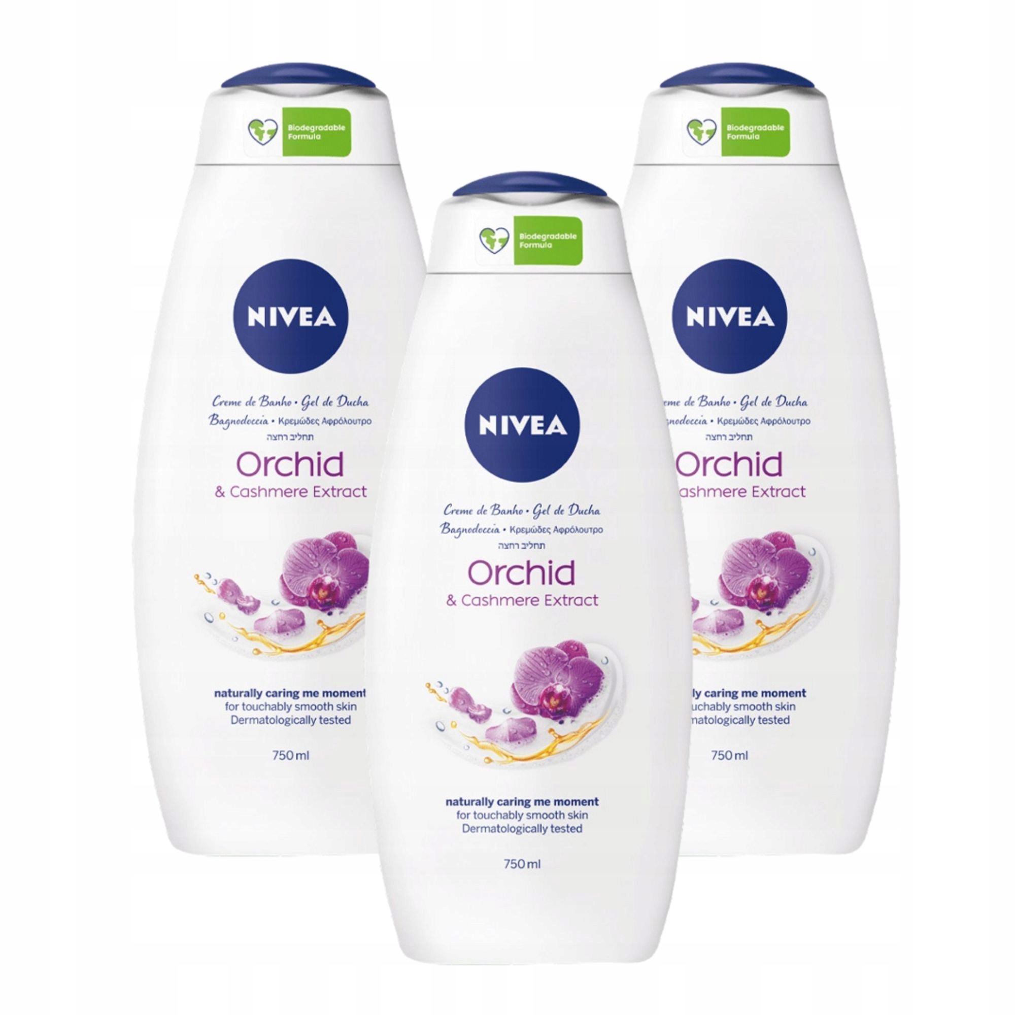 

3x Nivea Orchidea i Kaszmir Żel pod Prysznic 750ml