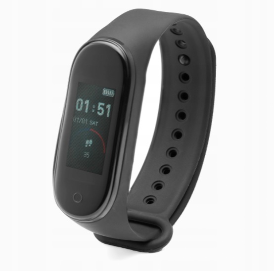 M4 PRO OPASKA SPORT SMARTWATCH SMARTBAND ZEGAREK Kolor dominujący czarny