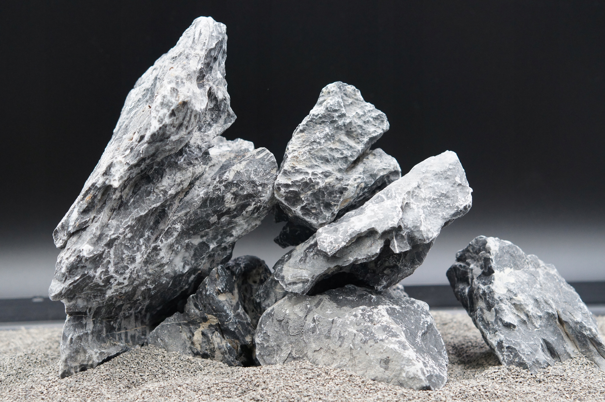 Kámen scenery stone Black pro akvárium 8 kg Set Z Fotografie (S12)