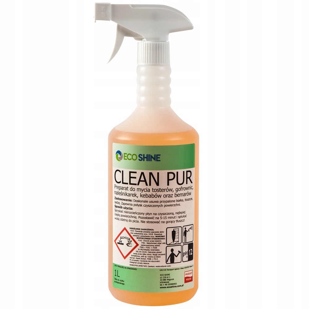 

Eco Shine Clean Pur Do Mycia Tosterów Bemarów 1L
