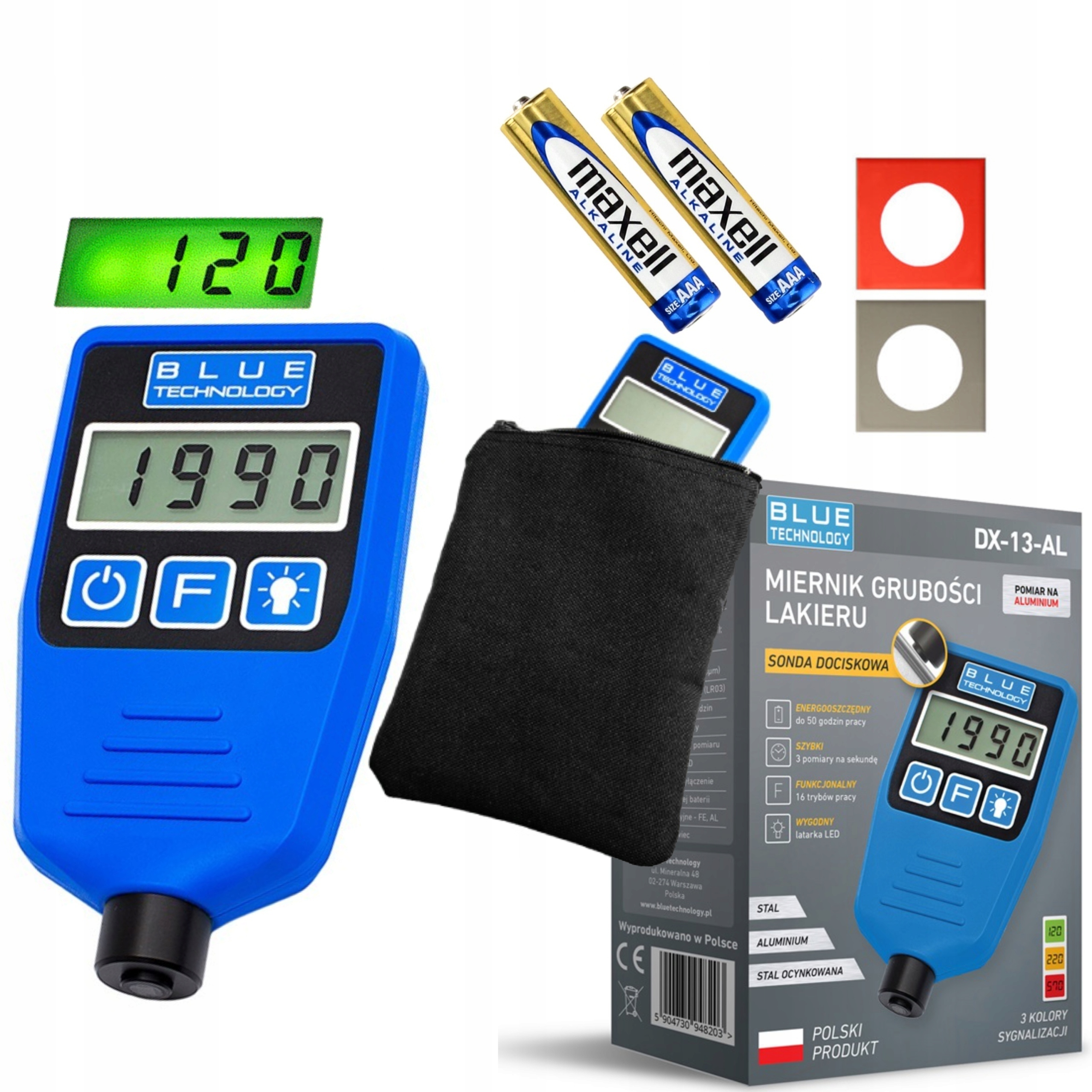 Товщиномір покриття тестер датчик DX-13-AL