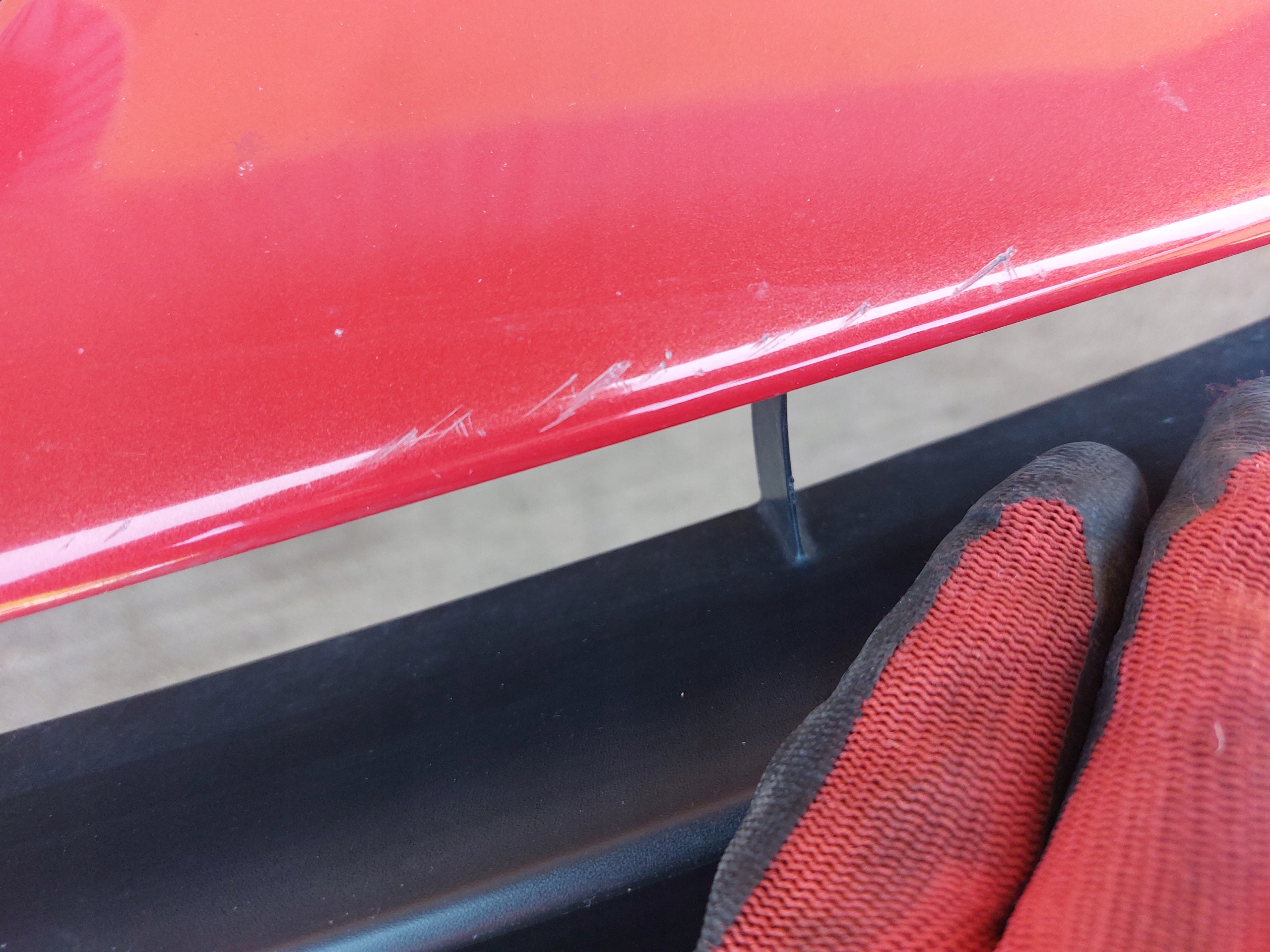 bumper front MAZDA 3 BL 09-11r red 27A