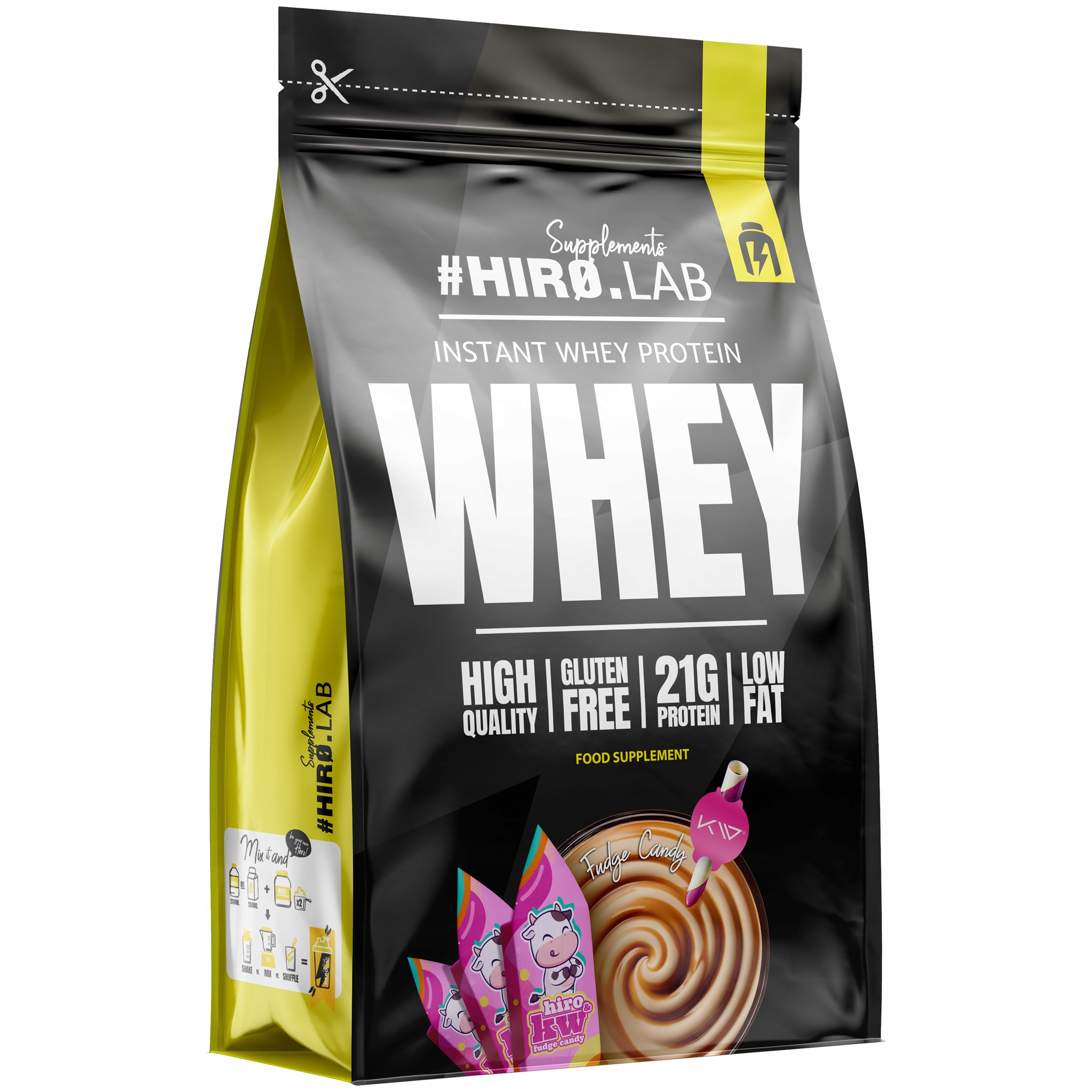 Hiro.Lab Instant Whey Protein 750g Protein syrovátkový Wpc Kravička