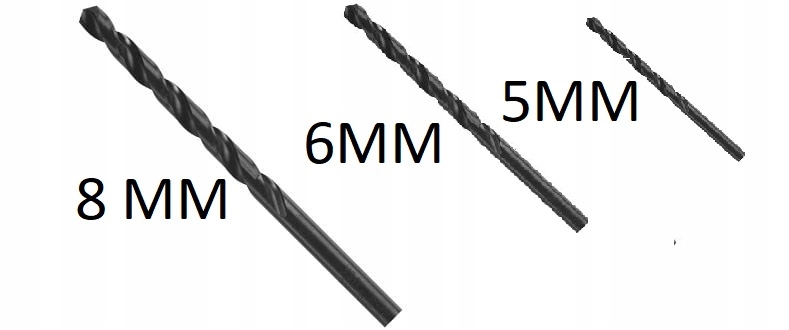 

Bosch 2608597769 Zestaw Wierteł (5, 6, 8MM)