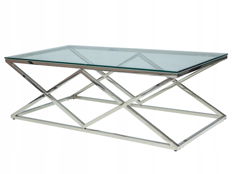 Lavica konferenčný stolík Zegna A strieborný 120x60 cm Sig