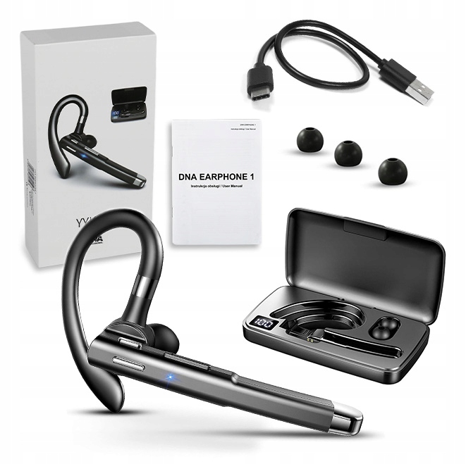 ZESTAW SŁUCHAWKOWY BEZPRZEWODOWA SŁUCHAWKA DO ROZMÓW BT ŁADOWARKA NAKŁADKI Impedancja 13 Ω