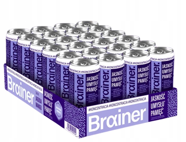 Brainer Napój Witaminy Koncentracja Jagoda Mango 24x 250ml