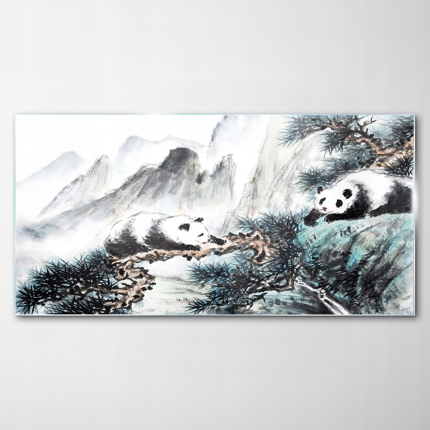 

Hartowany Obraz Szklany Chiny Panda Zwierzę 100x50