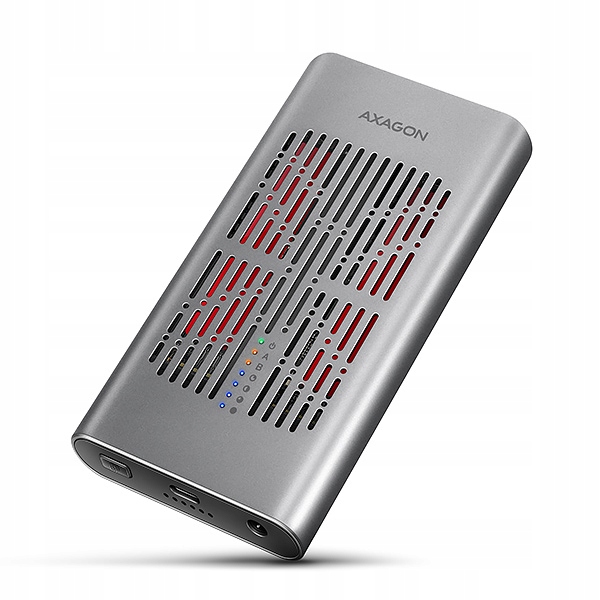 Axagon EEM2-20GD, Usb-c 20Gbps externý box pre dvoch M.2 NVMe Ssd…
