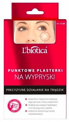 

Lbiotica Punktowe plasterki na wypryski 3x12 szt.