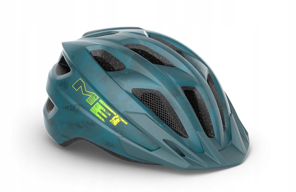 Kask rowerowy dziecięcy Met Crackerjack petrol matt 52-57 cm