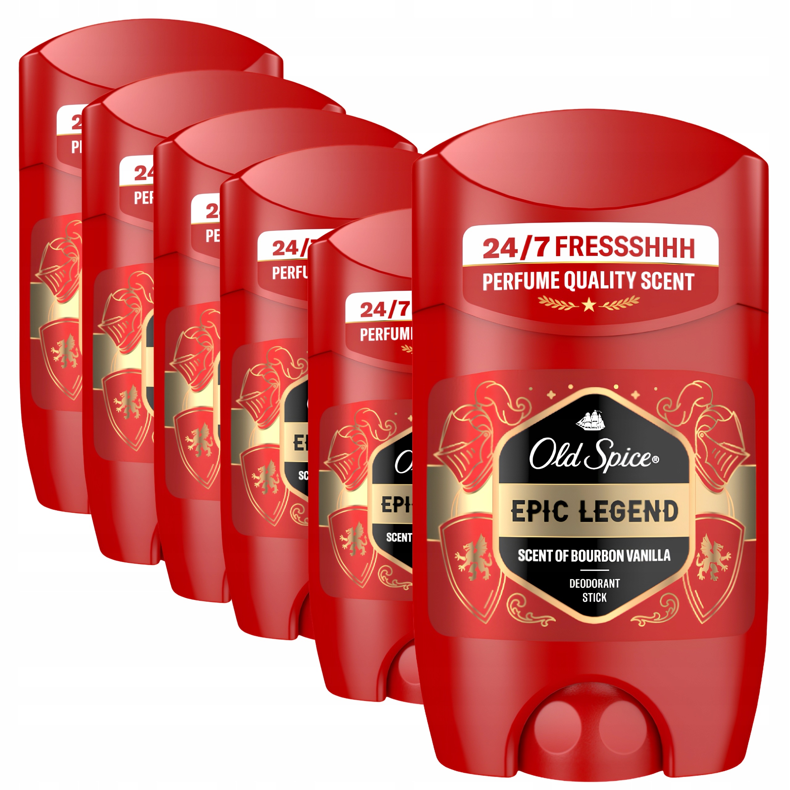 6 x Old Spice Epic Legend deodorant v tyčince pro muže Vanilka 50 ml