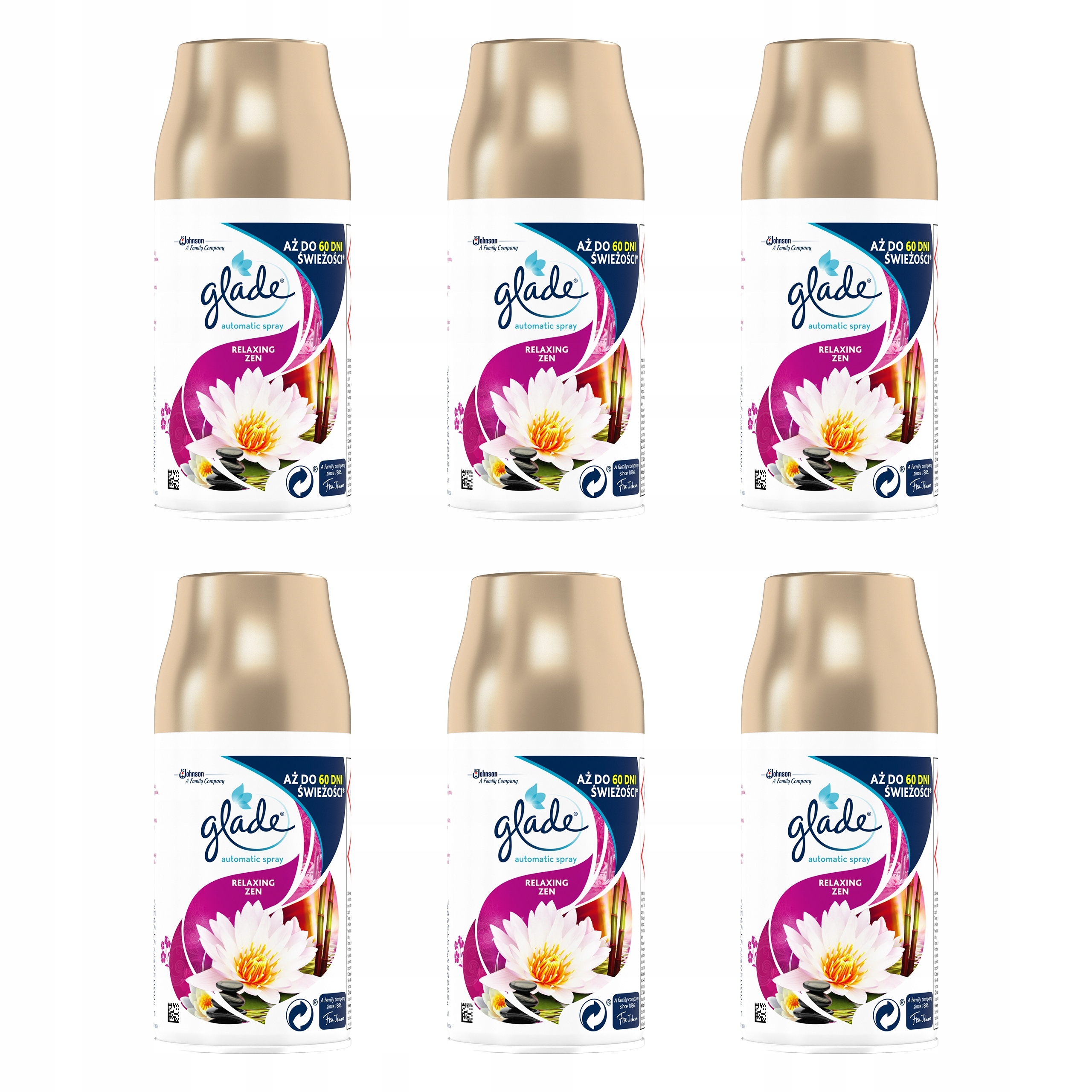 Levně Glade Relaxing Zen Plechovka 269ML X 6 Kusů