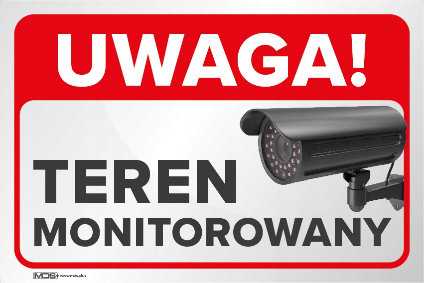 TABLICZKA 30x20 teren monitorowany kamera