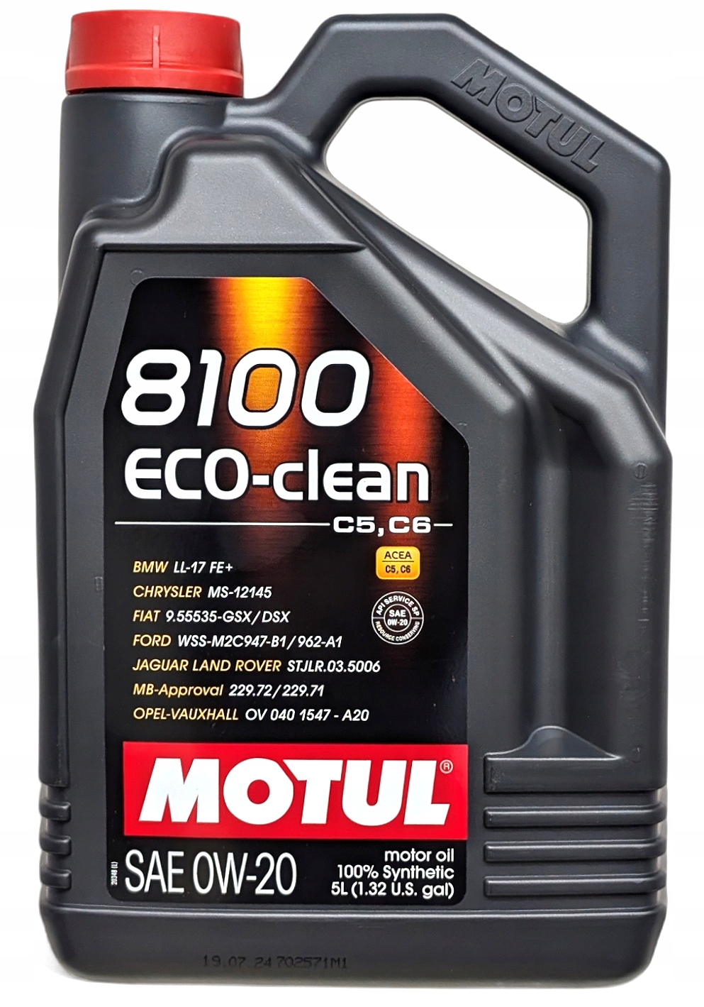 Motorový Olej Motul 8100 Eco-clean 0W20 Bmw LL17 Mb 229.71 C5 C6 5L
