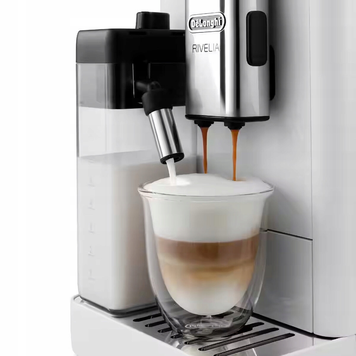 DE'LONGHI Rivelia Ekspres Ciśnieniowy LatteCrema 16 Napojów Biały — miniatura 10