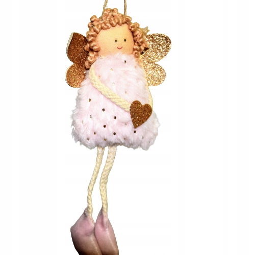 

Ozdoba Choinkowa Aniołek Różowy 9X10X3CM