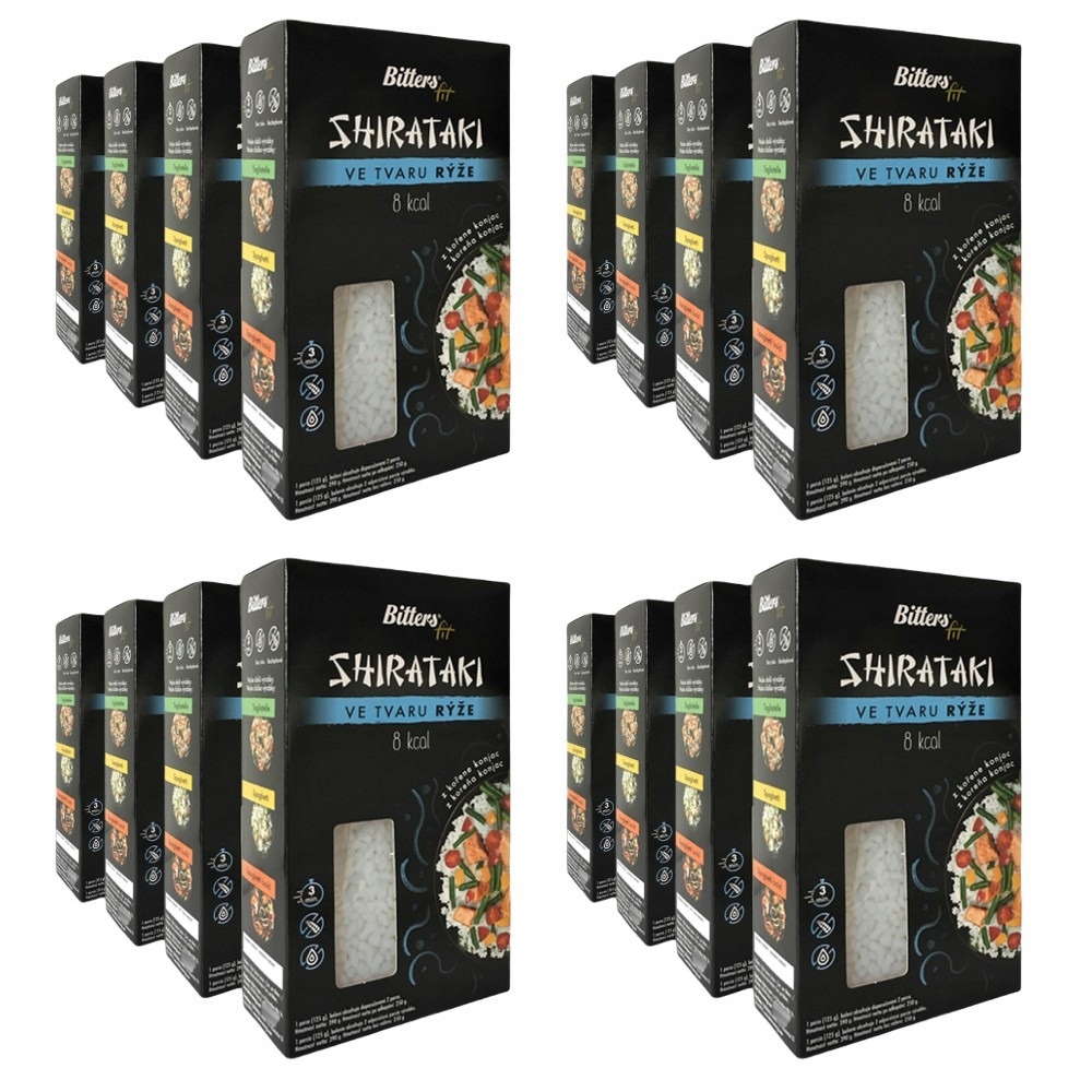 Levně Bitters shirataki Fit konjac nudle Rýže 16 x 390 g