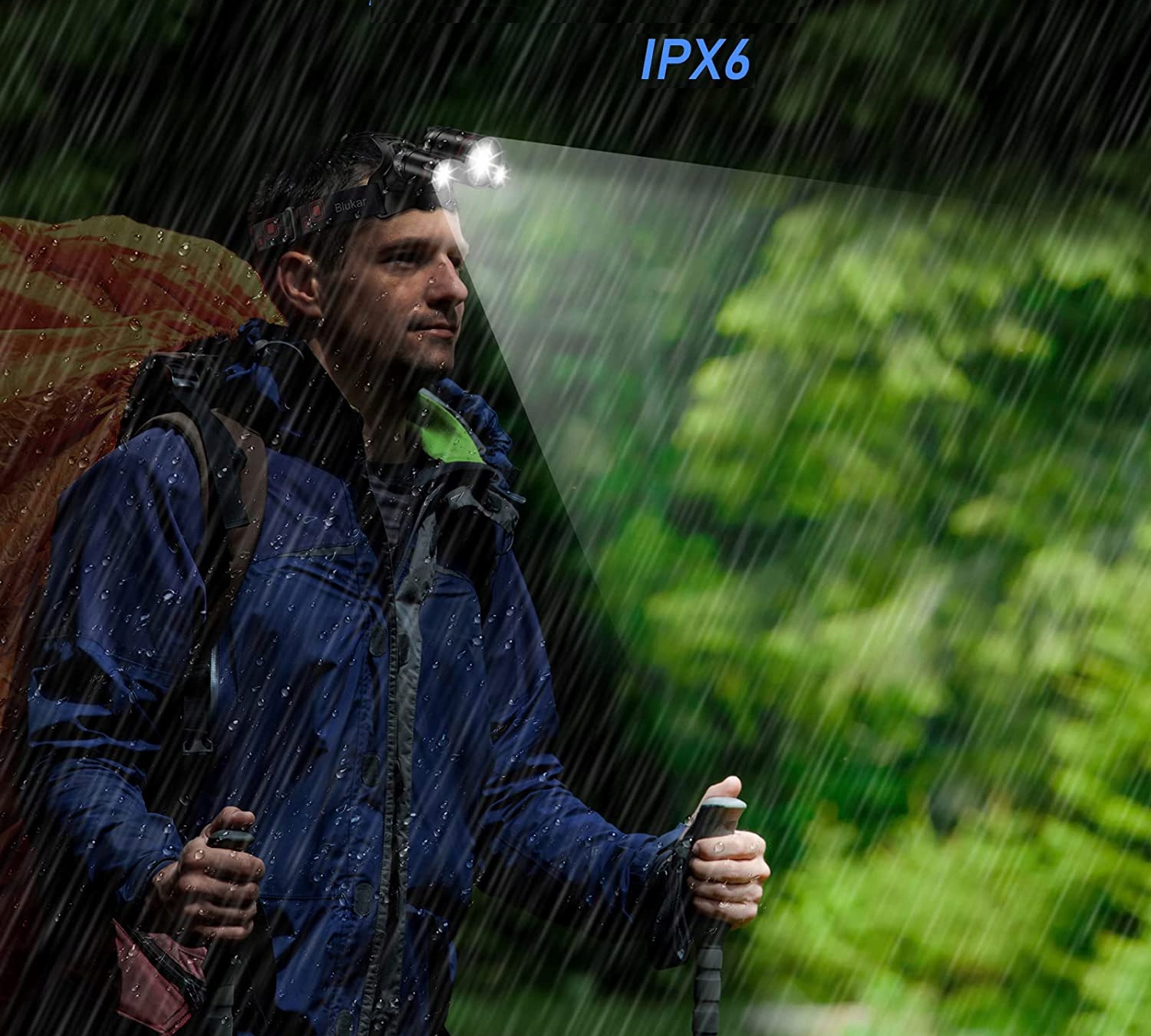 LATARKA CZOŁOWA CZOŁÓWKA WODOODPORNA + KABEL USB Marka Nela-Styl