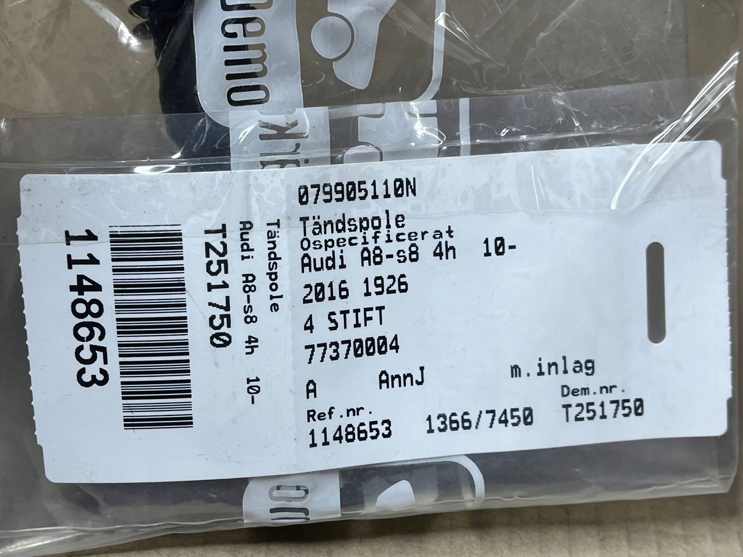 coil ignition Audi A8 S8 D4 4H 079905110N