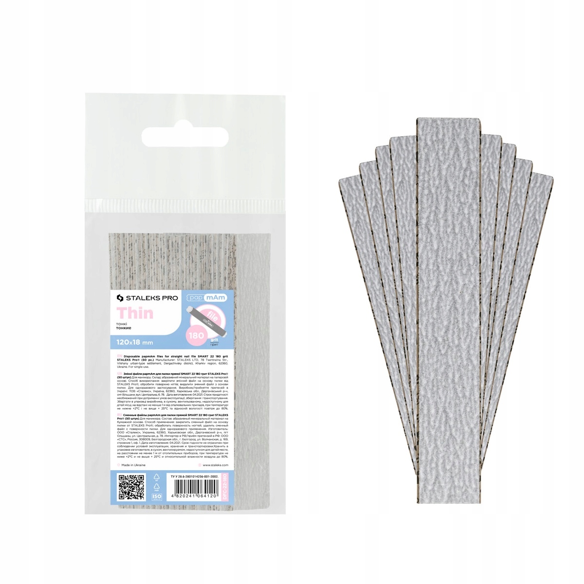 

Staleks 50x Wymienne nakładki do pilnik prosty 180