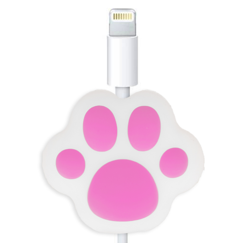 OSŁONKA KABLA Na Kabel USB Ładowarkę SŁUCHAWKI zabezpieczenie ŁAPKA BIAŁA
