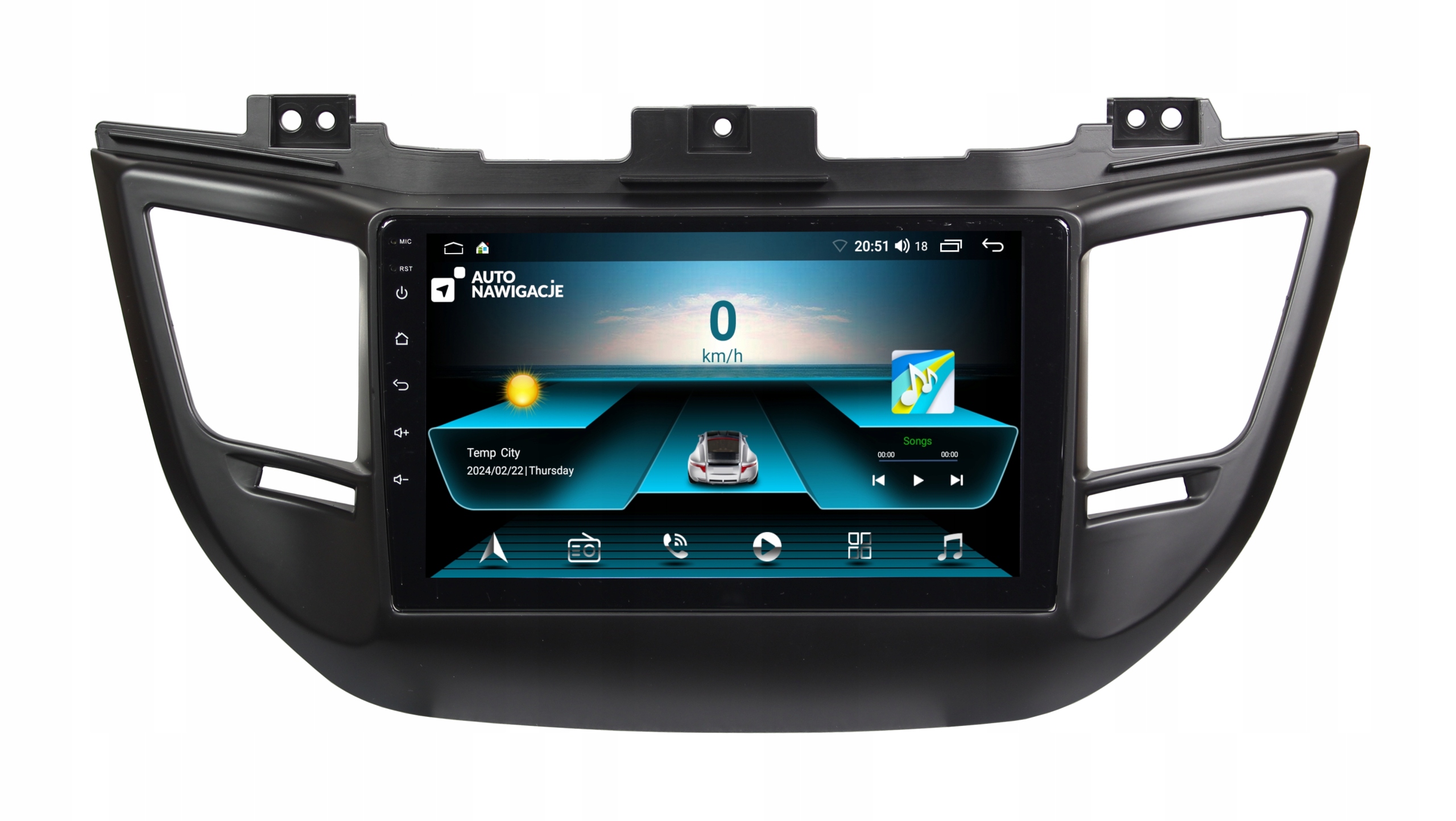 RADIO NAWIGACJA GPS HYUNDAI TUCSON 2015-2018 ANDROID CARPLAY 2/64 GB