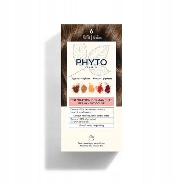 Phyto Color, barva na vlasy, 6 tmavě blond, 50 ml