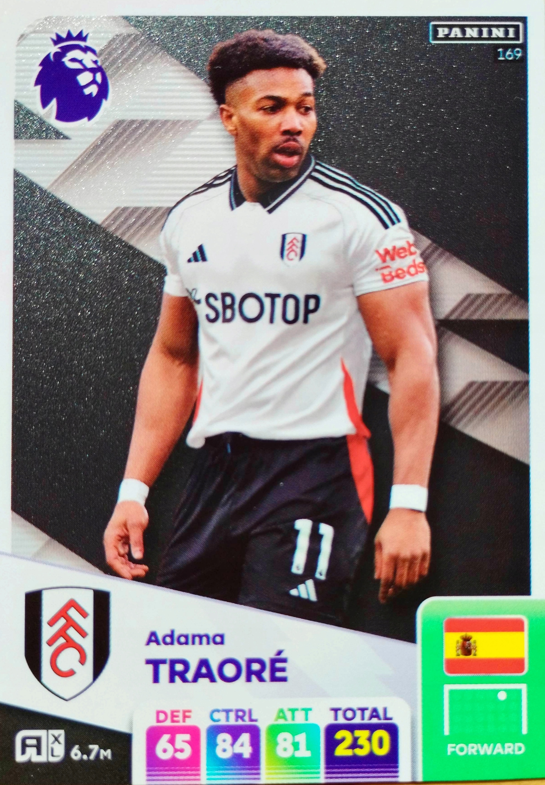 PREMIER LEAGUE 2025 FULHAM 169 ADAMA TRAORE, • Ár, Vélemények