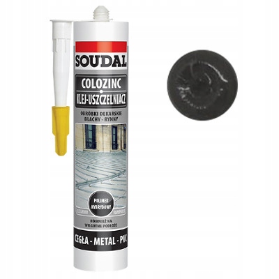 

Uszczelniacz dekarski 290ml Colozinc czarnoszary