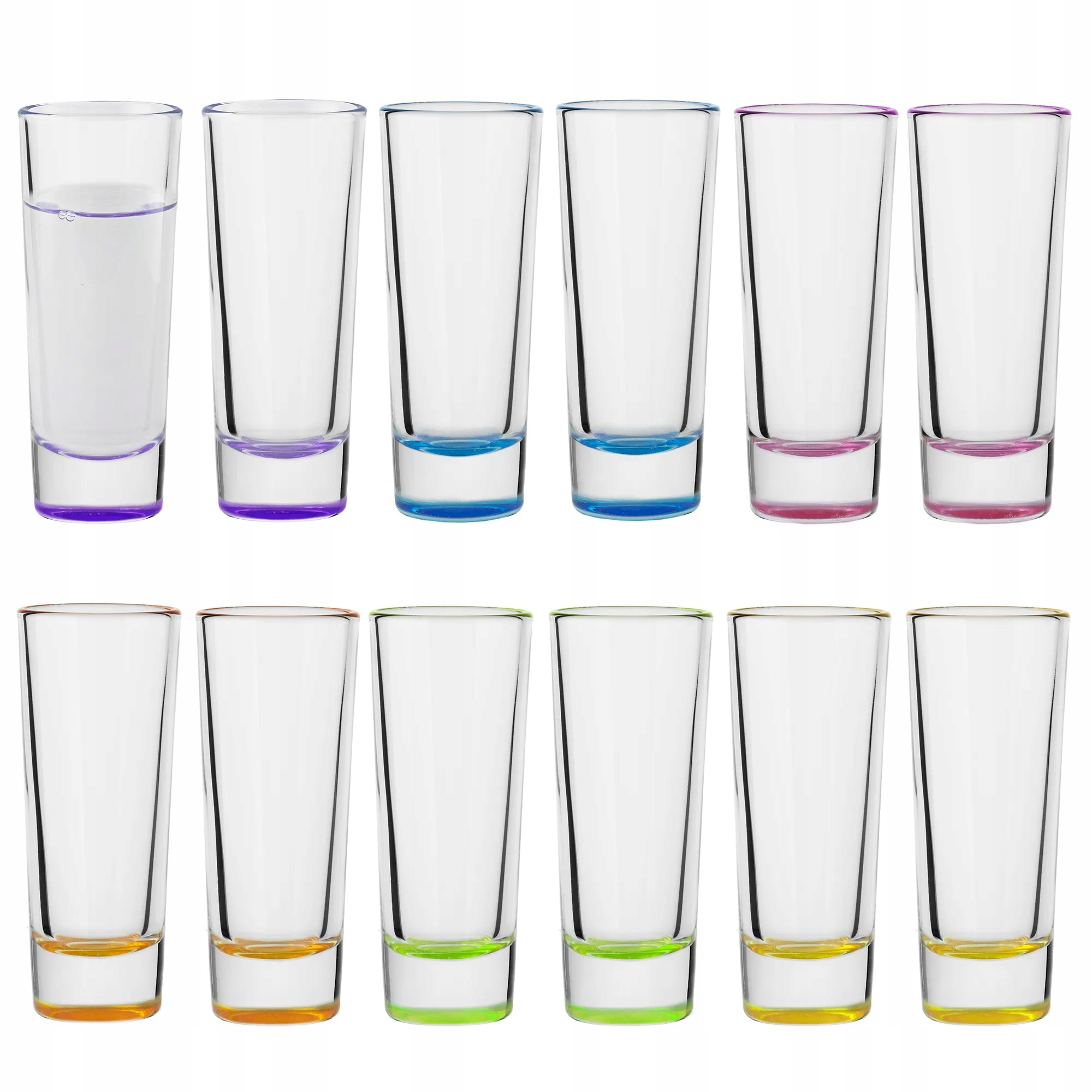 

Kieliszki Lenah shot duże mix kolorów 12x60 ml