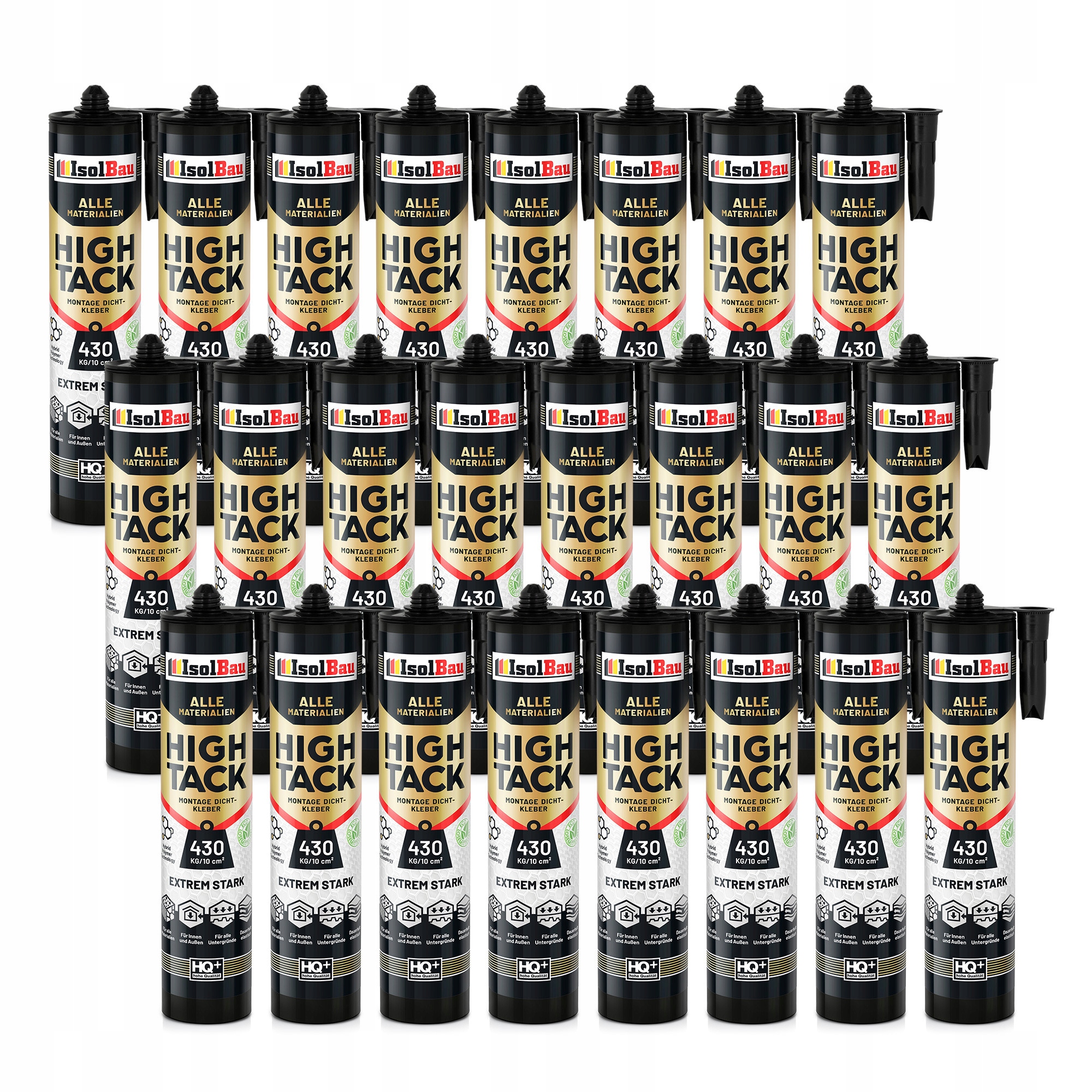 Montážní lepidlo High Tack Mamut 24x290 ml Bílé 400 kg/10 cm² Extrémně silné