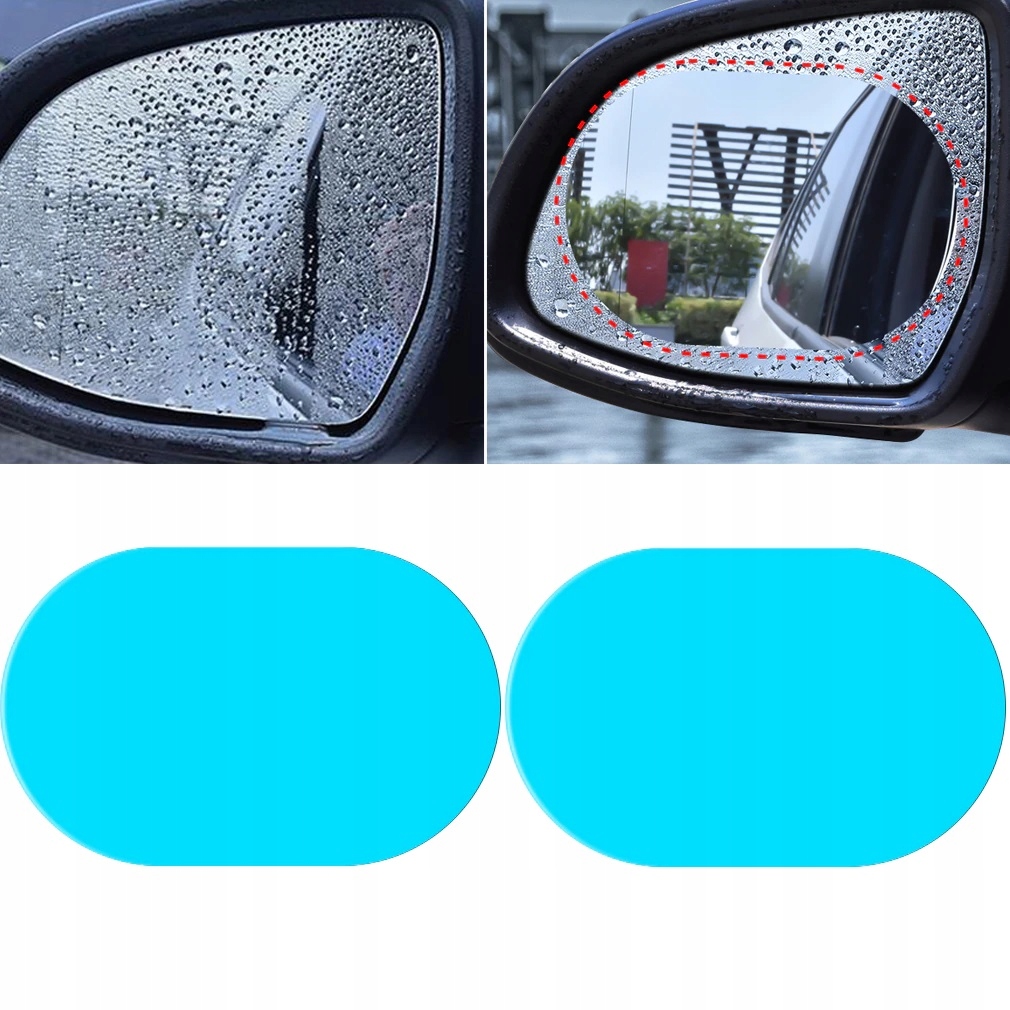 FOLIA NAKLEJKA WODOODPORNA ANTI-FOG NA LUSTERKO