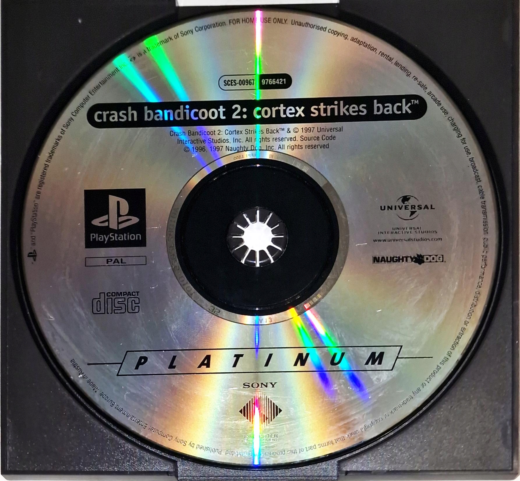 Gra Crash Bandicoot 2 PSX SAMA PŁYTA CZYTAJ OPIS !!!