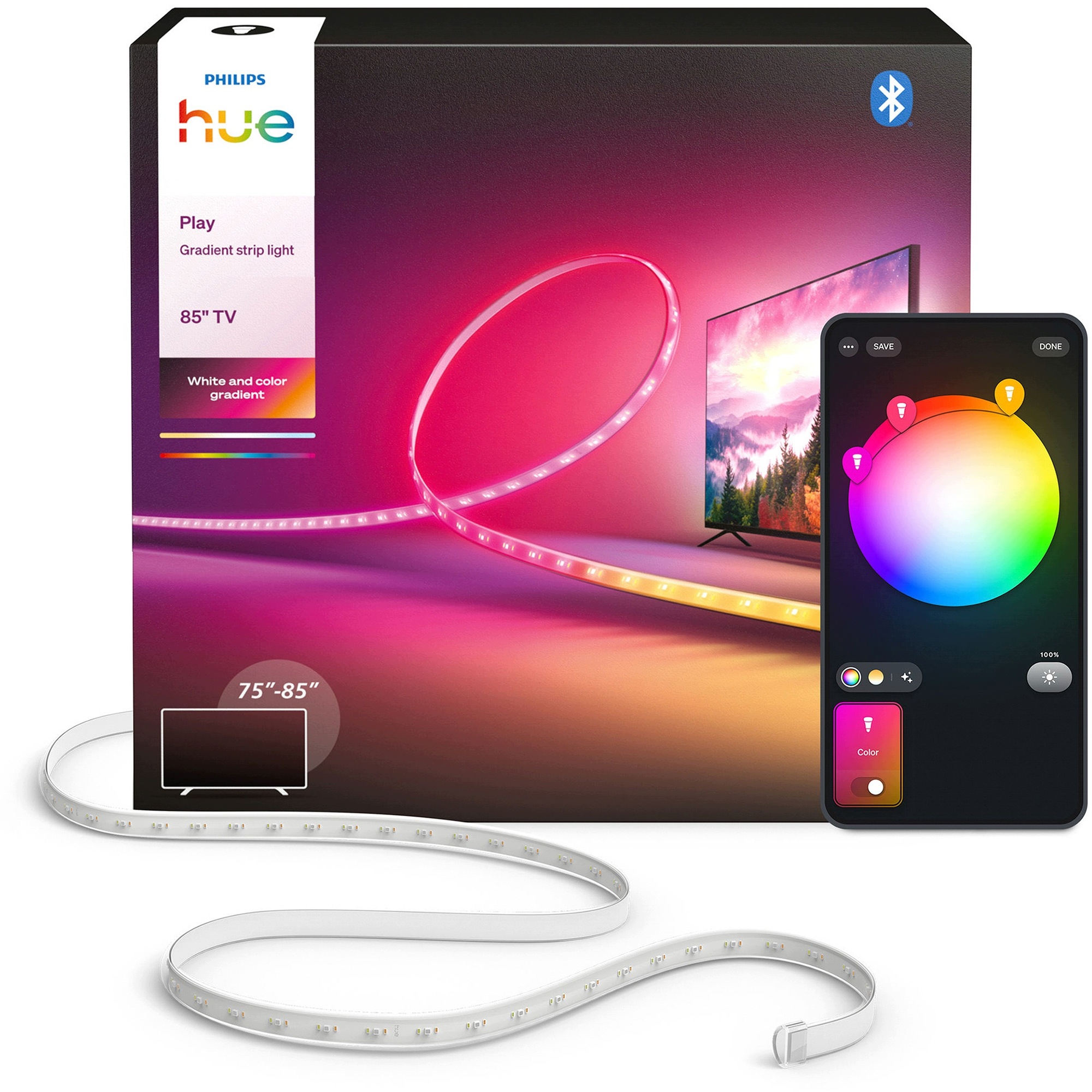 Led pásek za Tv 75–85" Play Gradient Zigbee Tv Strip Philips Hue