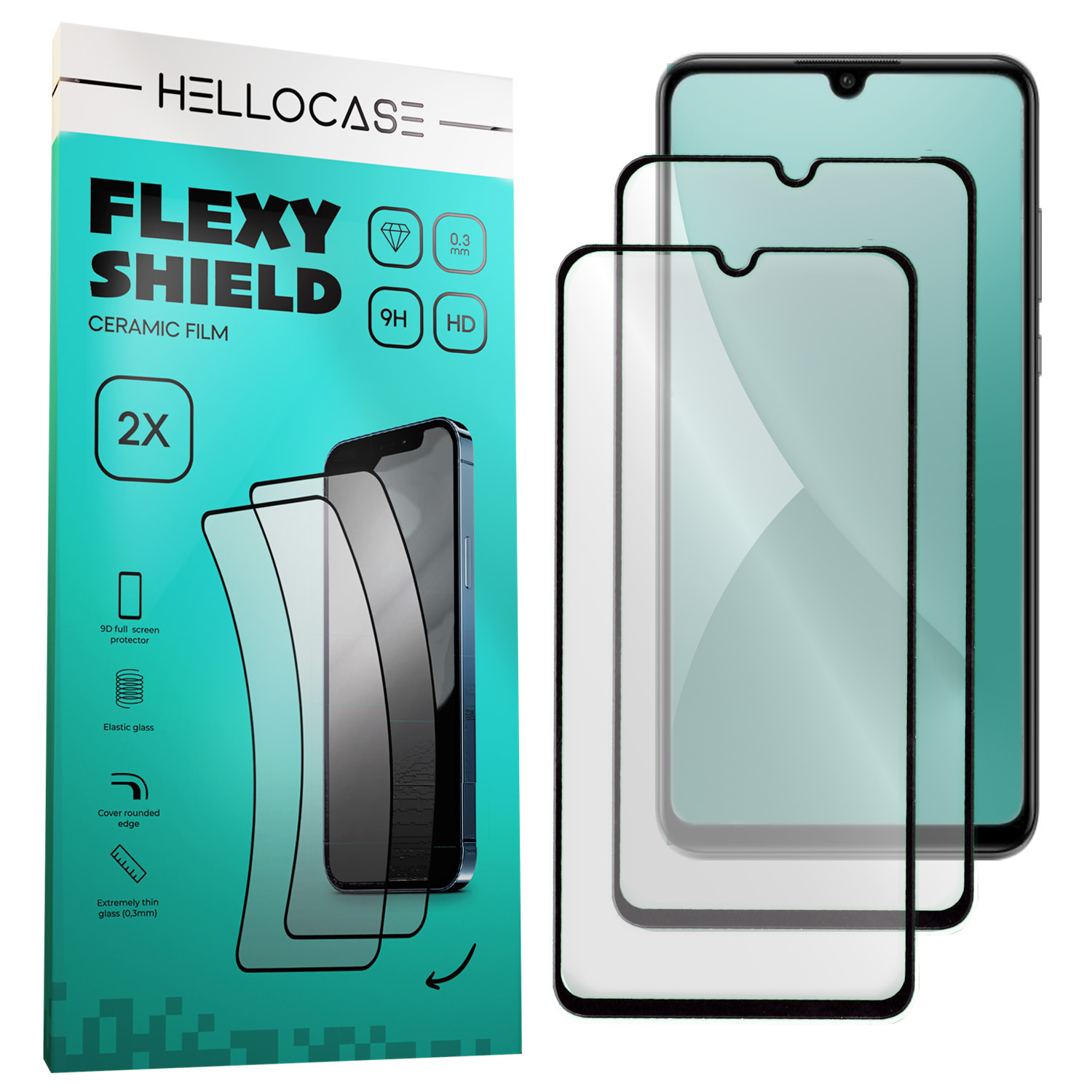 

2X Folia Ceramiczna 9D 9H Do Samsung S21 Hellocase