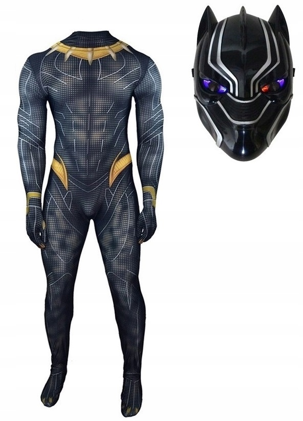 

Strój Czarna Pantera Skin Cosplay 164/170 Maska
