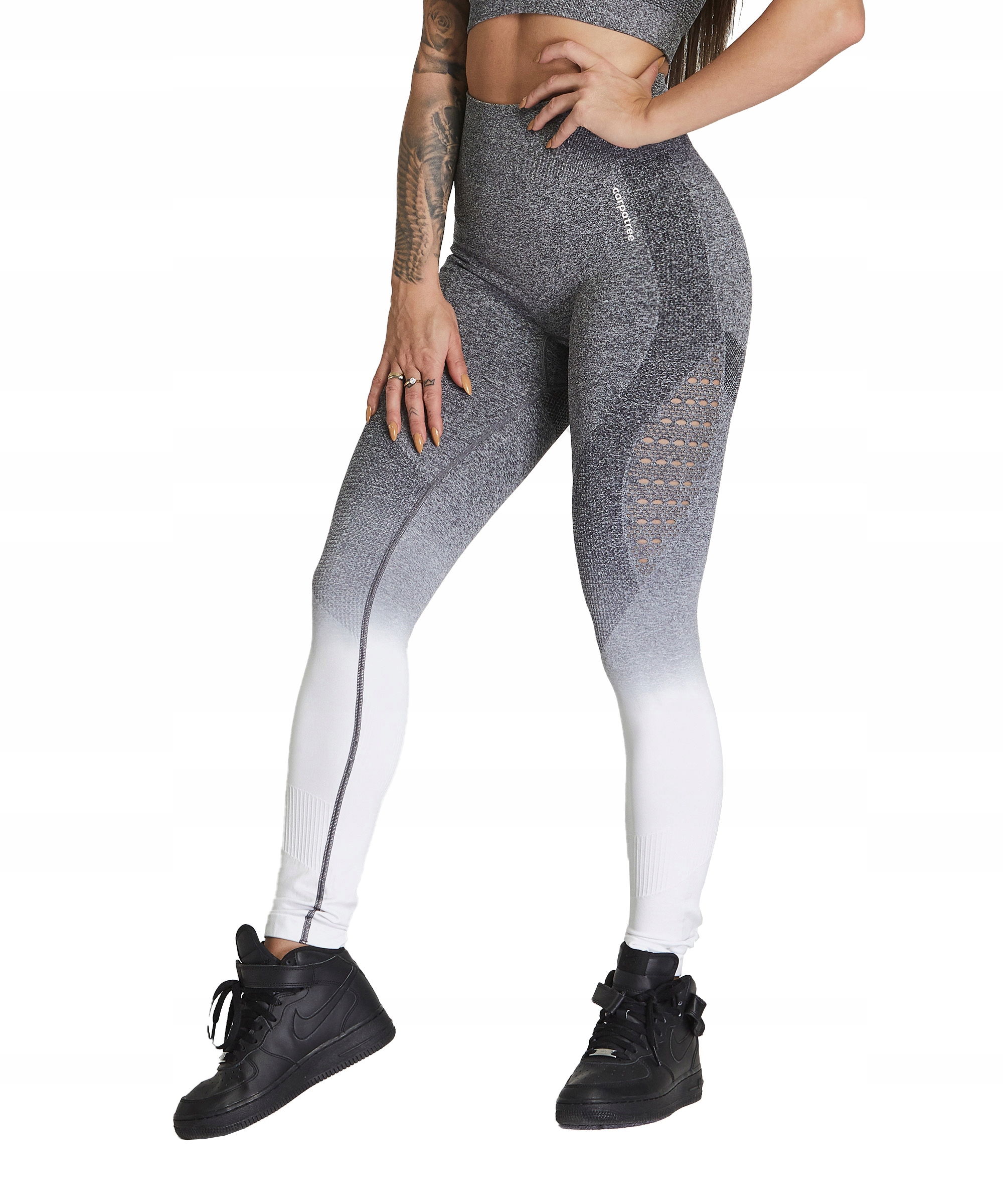 

Legginsy damskie ombre szare sportowe L Carpatree