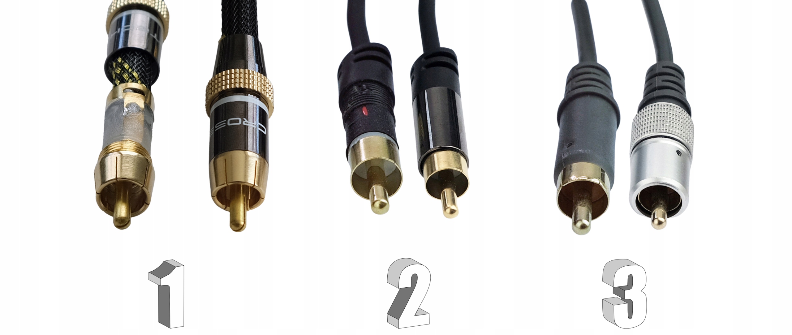 kabel AUX mini Jack 3,5- 2RCA Cinch Cross-Tech 1m Model 2RCA