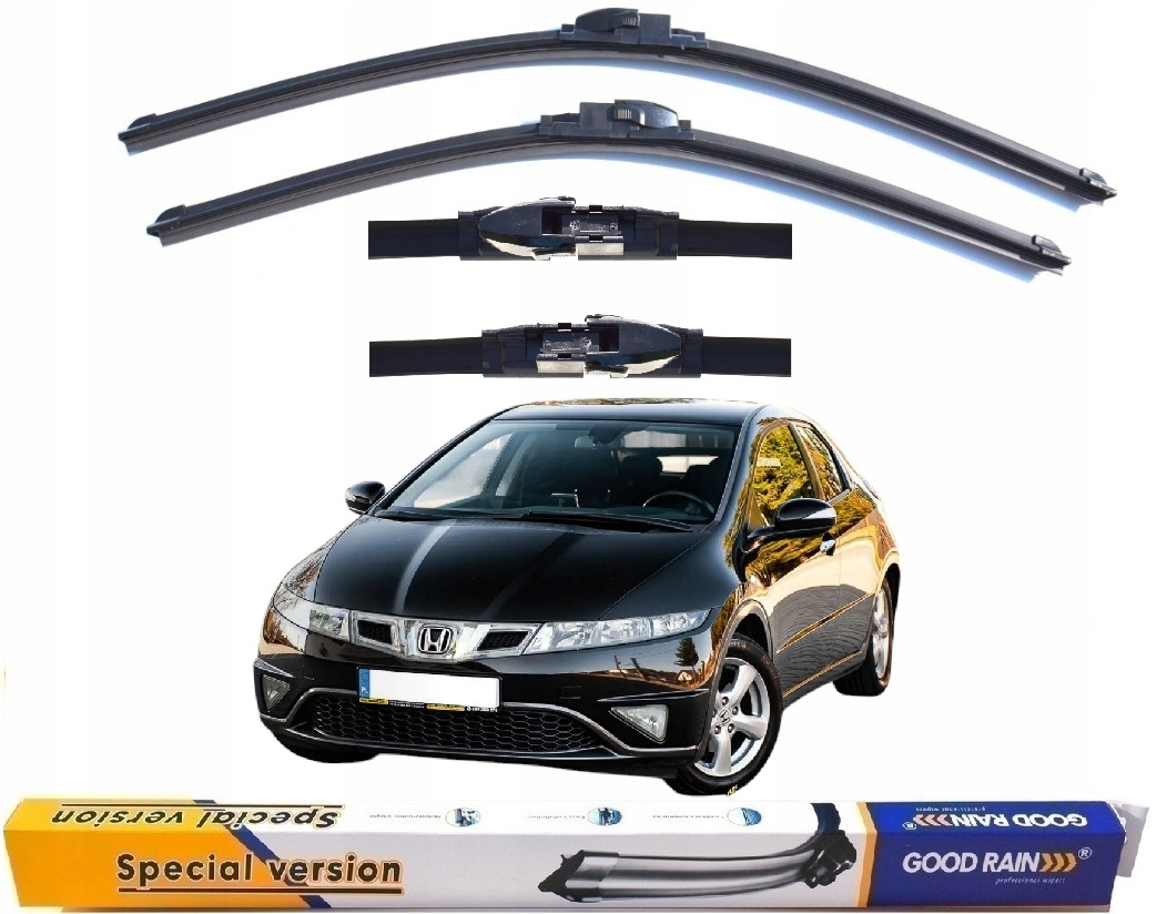 Dedykowane 2x Wycieraczki Pióro Przód Komplet Honda CIVIC Ufo od 2005-