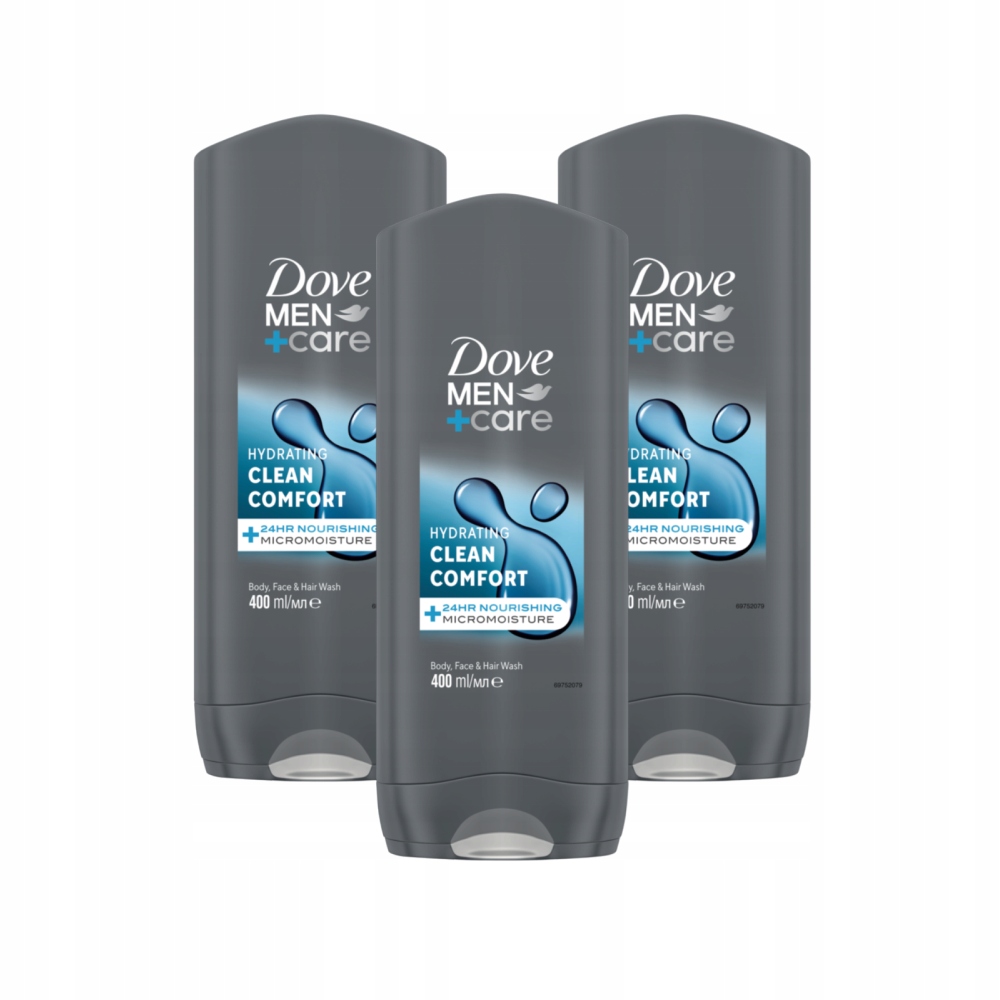 3X DOVE MEN+CARE CLEAN COMFORT POD PRYSZNIC 400ML
