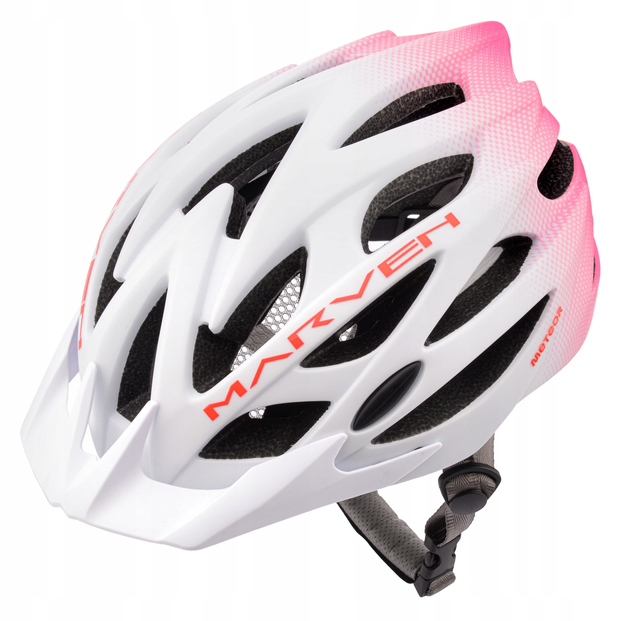 Kask rowerowy meteor regulowany r.L Marven regulacja 58-61cm daszek