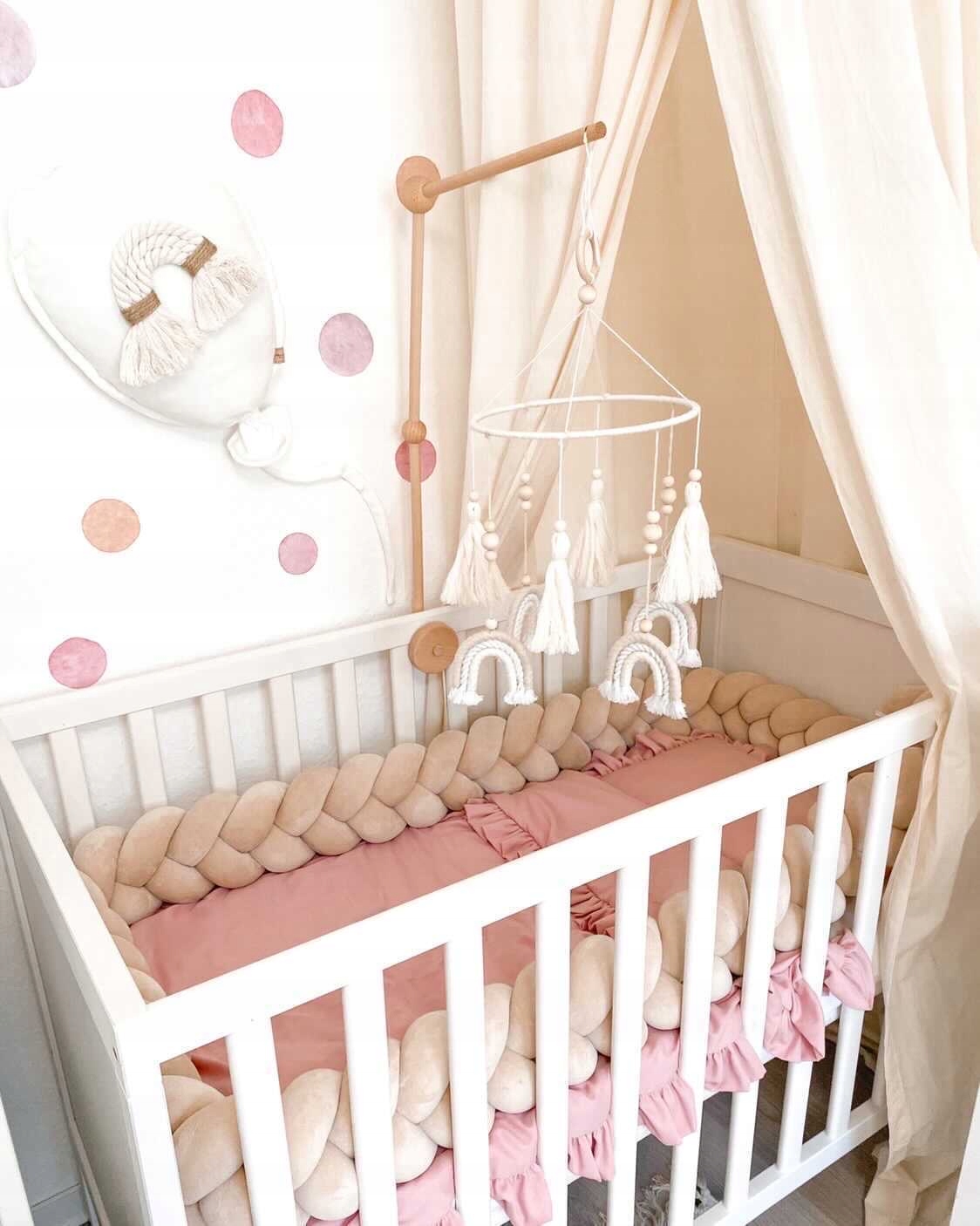 Lulumi Kołderka bawełniana 100×75 z falbanką jasnoszary Marka Lulumi